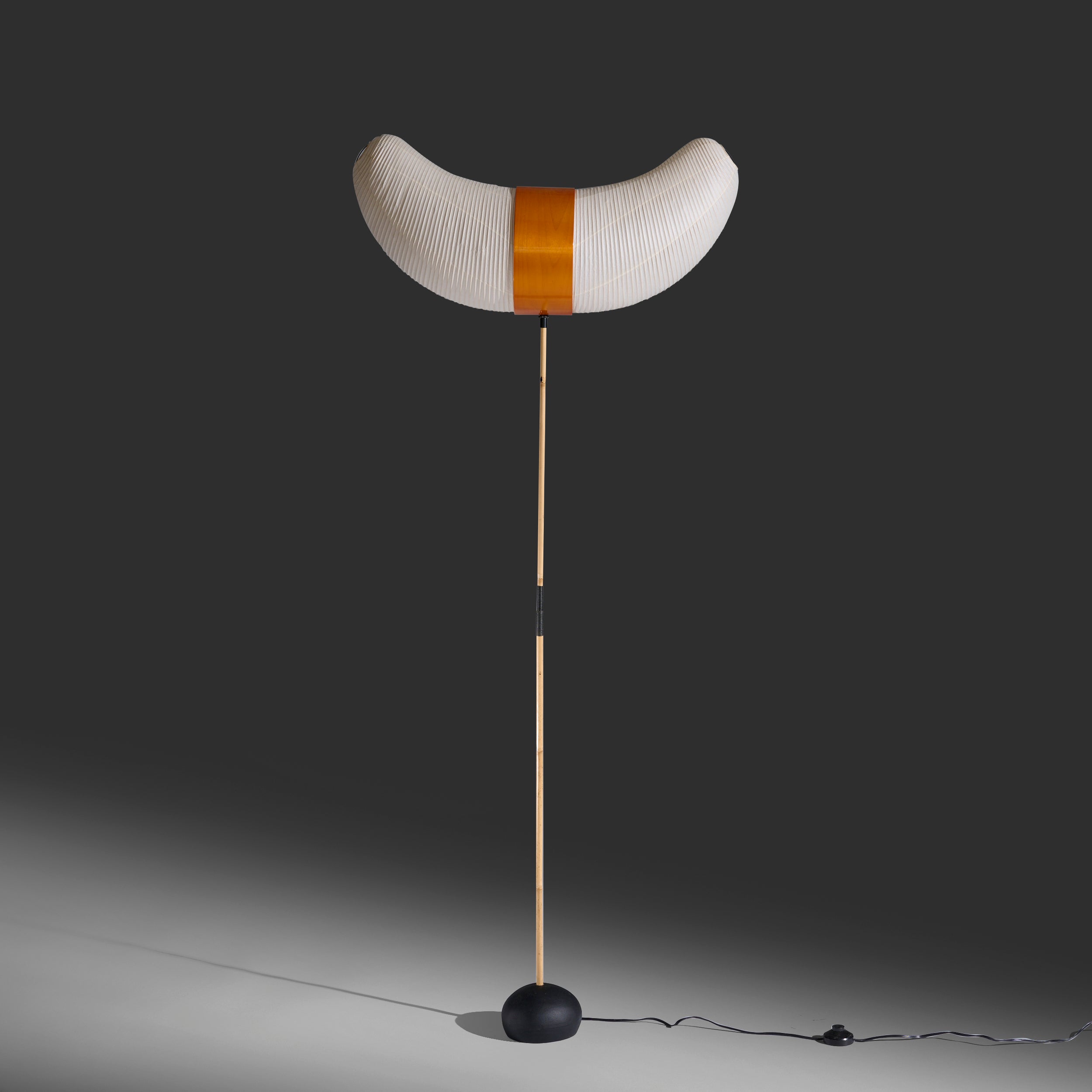 Isamu Noguchi for Akari / Ozeki lamp; Co. Horn floor lamp, model