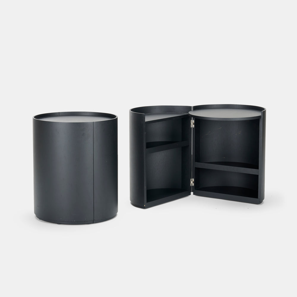 Mist-O pair of Moon bedside tables by for Living Divani.