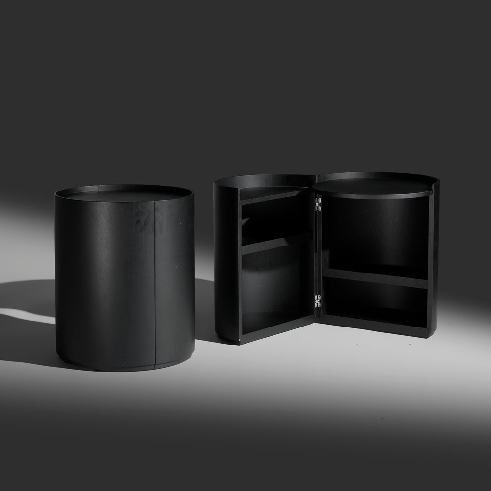 Mist-O pair of Moon bedside tables by for Living Divani.