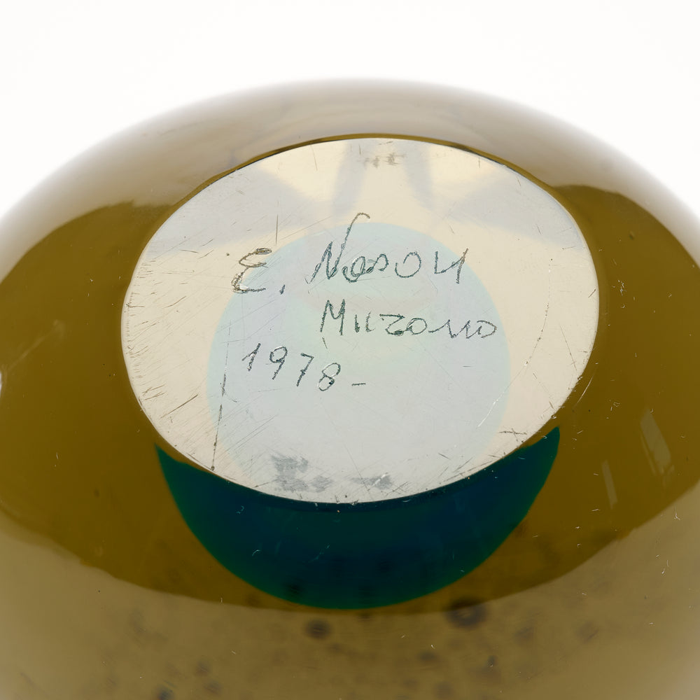 Ermano Nason Murano signed Sommerso glass Owl for Cenedese Italy, 1960s