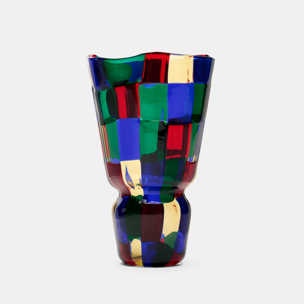 Fulvio Bianconi Pezzato vase for Venini Italy, c. 1990s