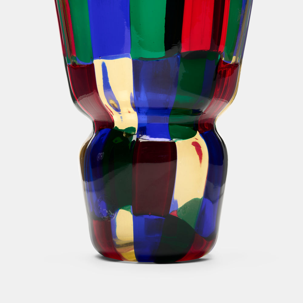 Fulvio Bianconi Pezzato vase for Venini Italy, c. 1990s