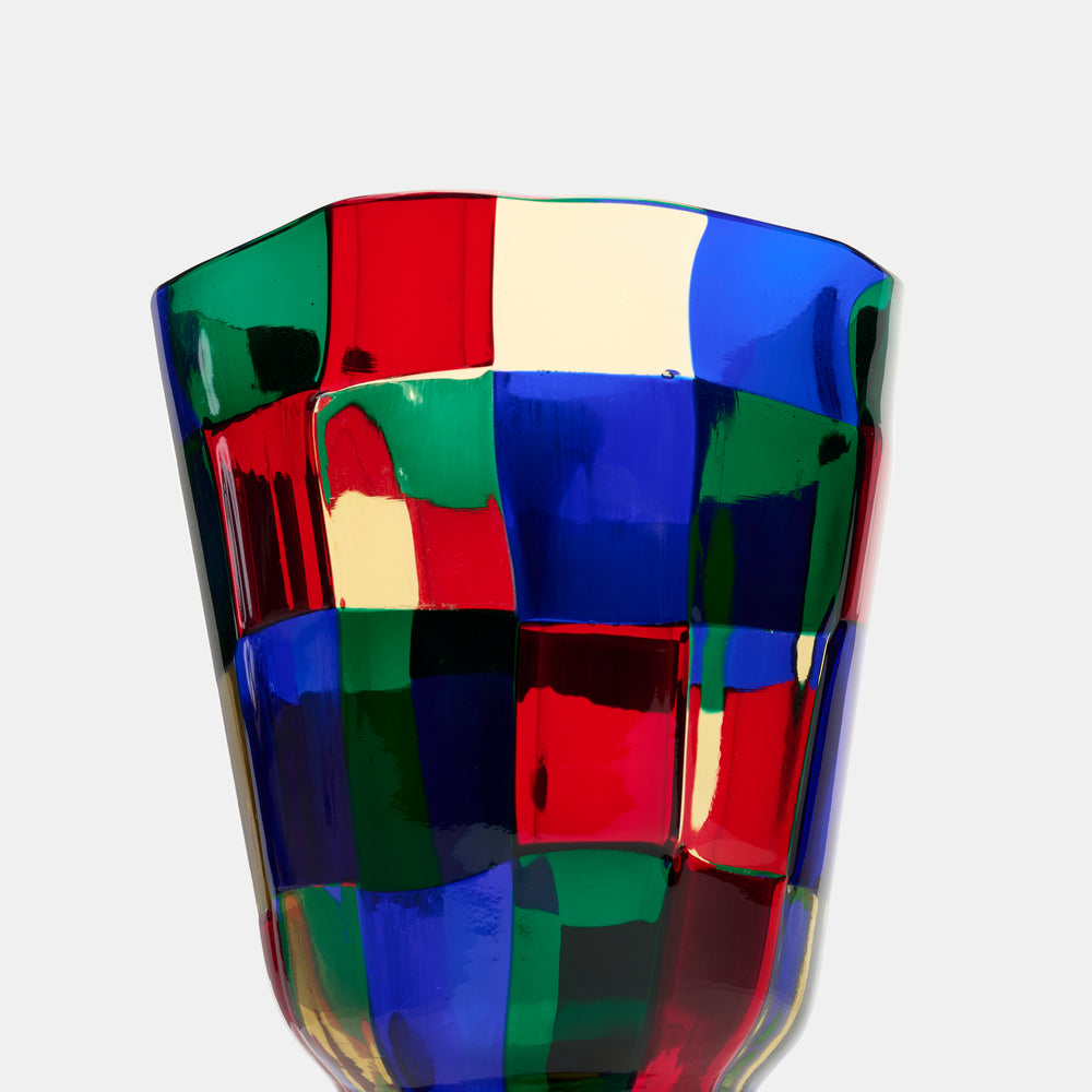 Fulvio Bianconi Pezzato vase for Venini Italy, c. 1990s