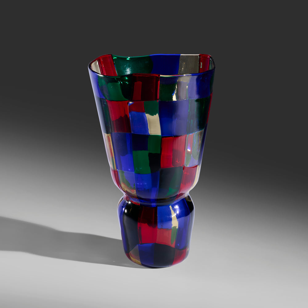 Fulvio Bianconi Pezzato vase for Venini Italy, c. 1990s