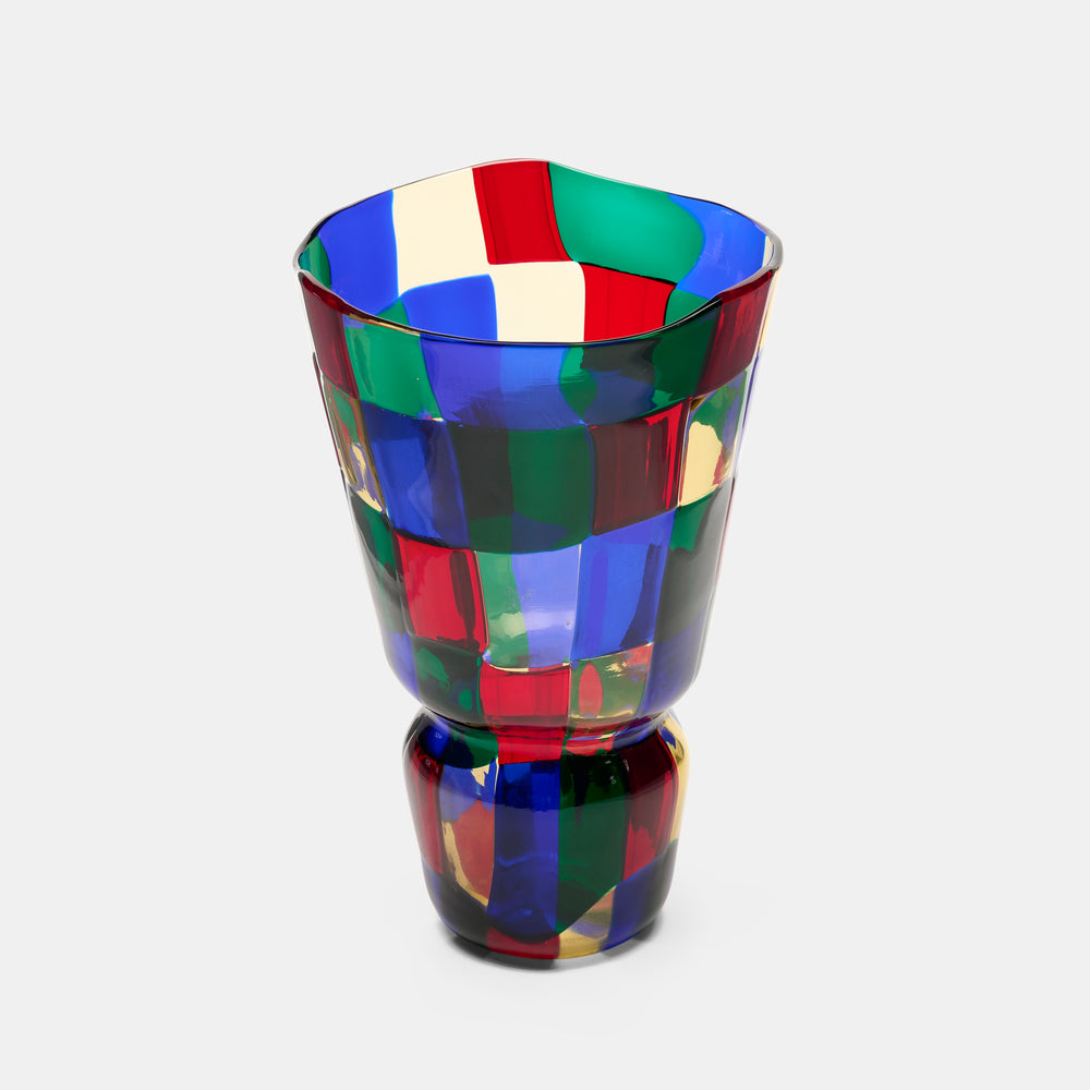 Fulvio Bianconi Pezzato vase for Venini Italy, c. 1990s