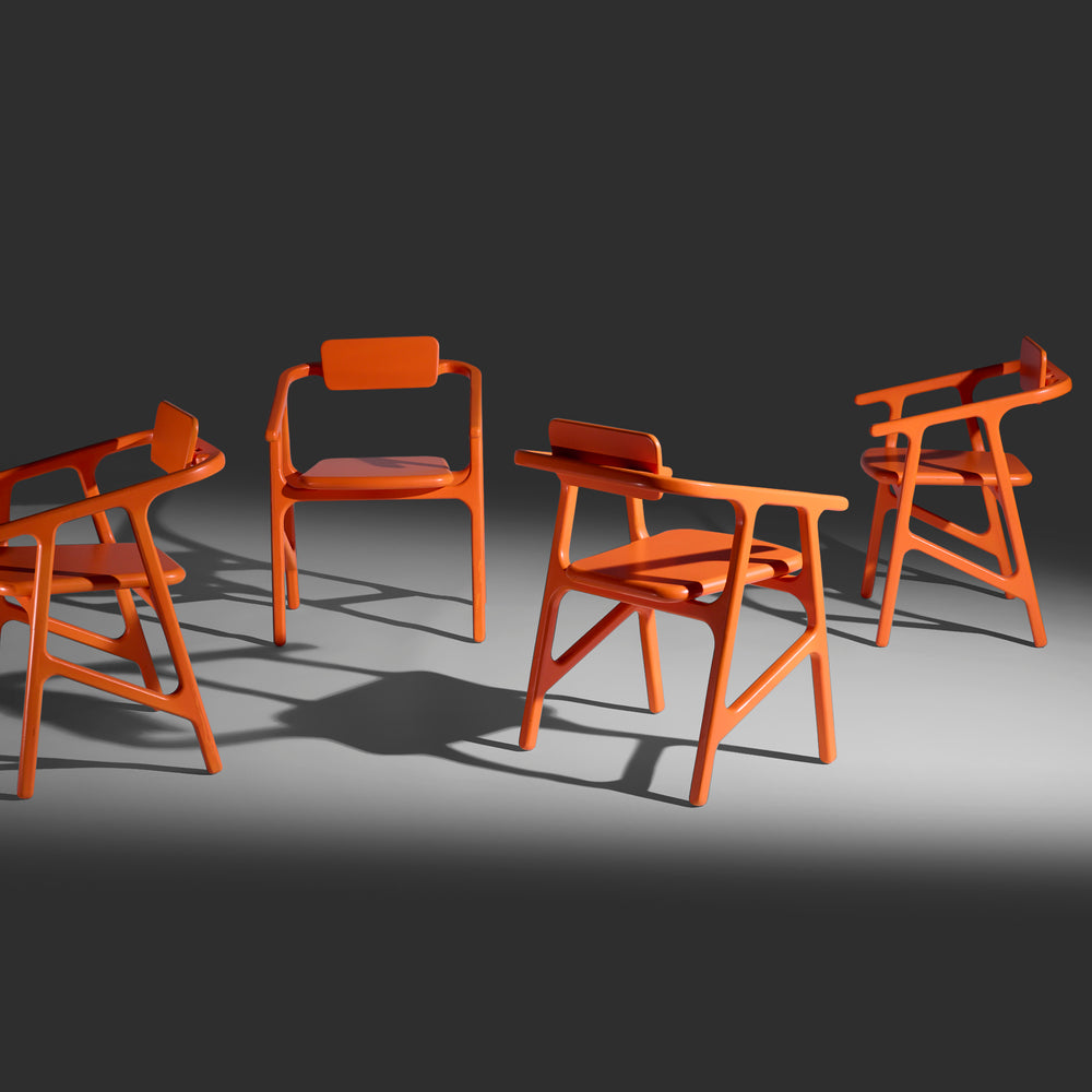 Norman Teague in collaboration with Titobi Studio set of four Gazelle chairs, USA 2021