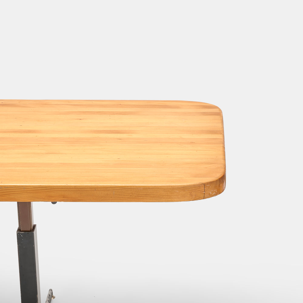 Charlotte Perriand Adjustable table from Les Arcs, Savoie France, c. 1968