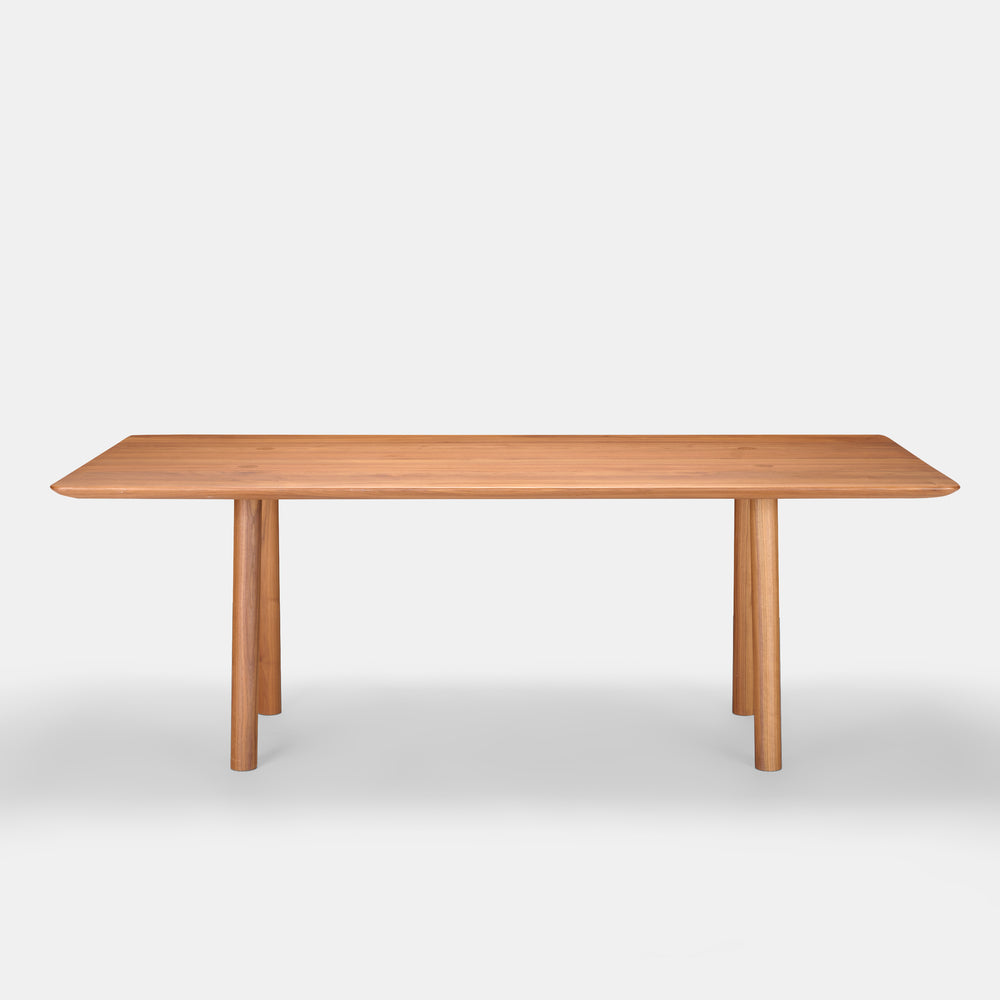Norman Foster & Associates oiled solid walnut OVO Table for Benchmark, UK 2000s