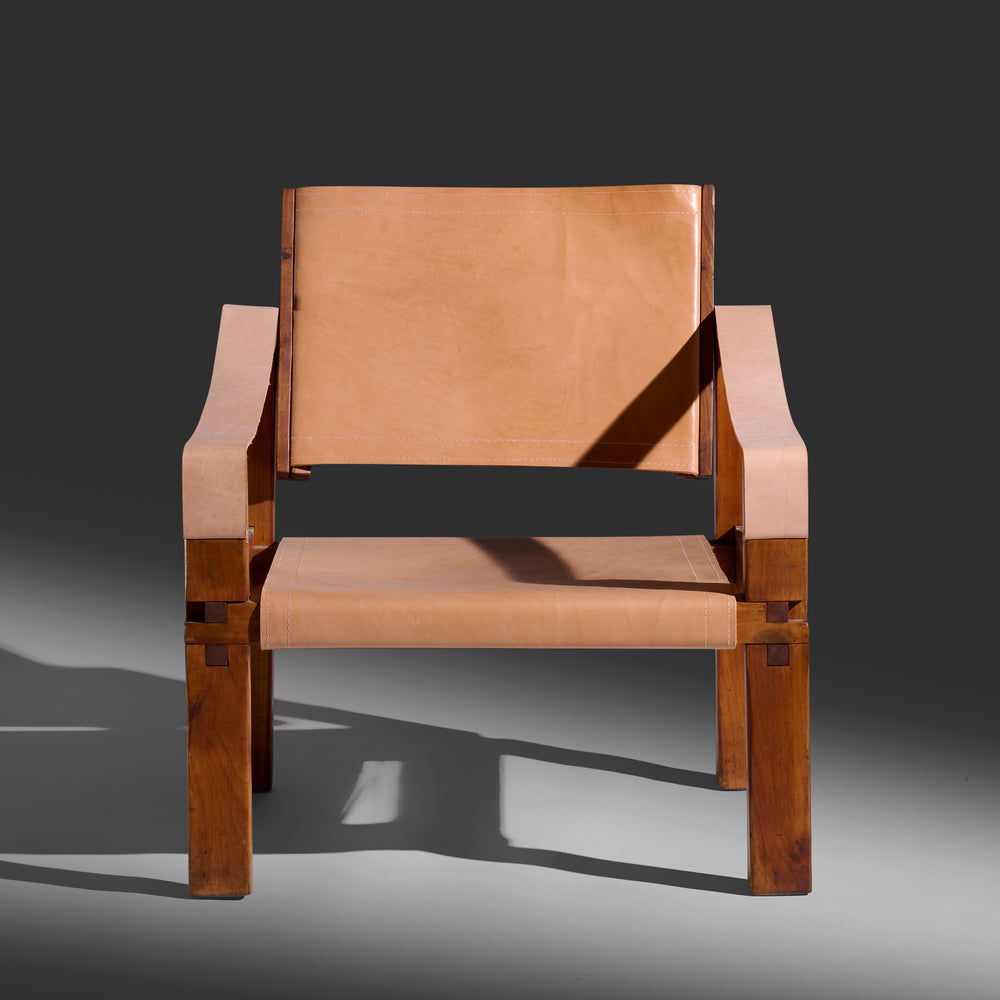 Pierre Chapo Sahara S10 lounge chair, France, c. 1965