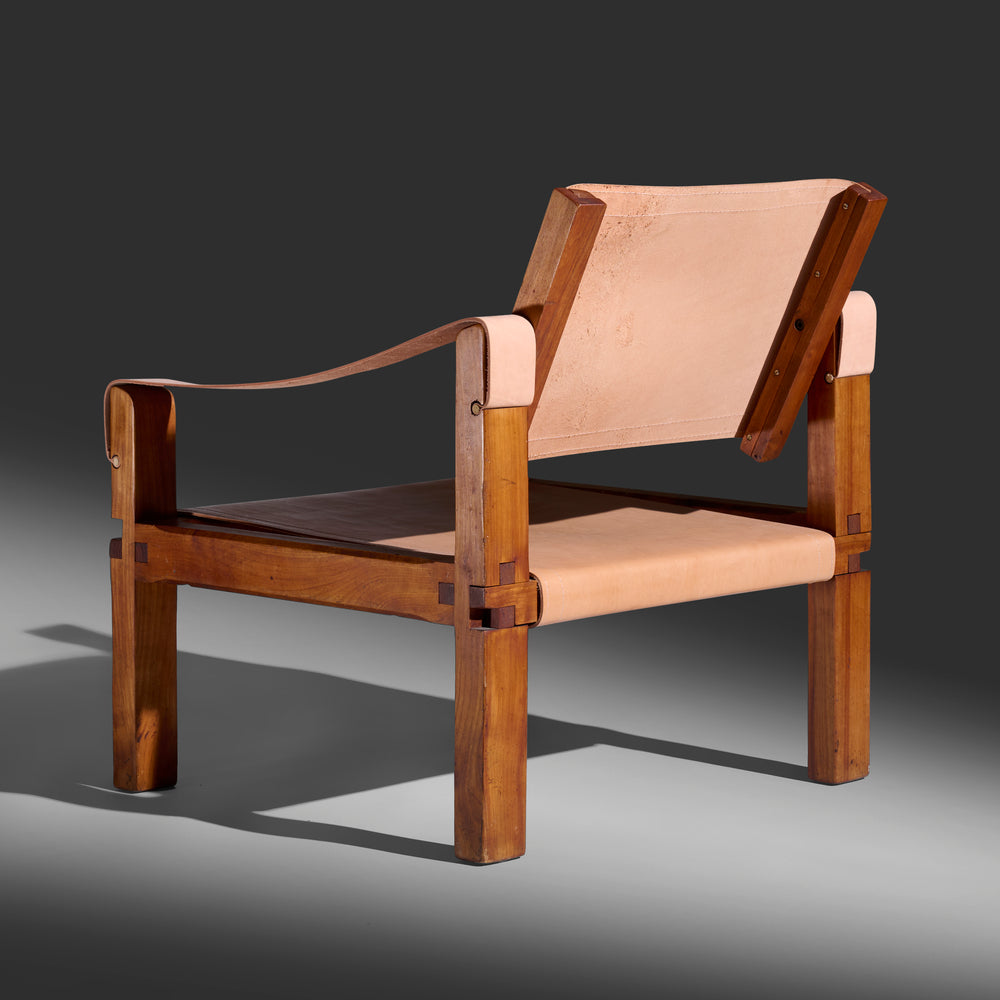 Pierre Chapo Sahara S10 lounge chair, France, c. 1965