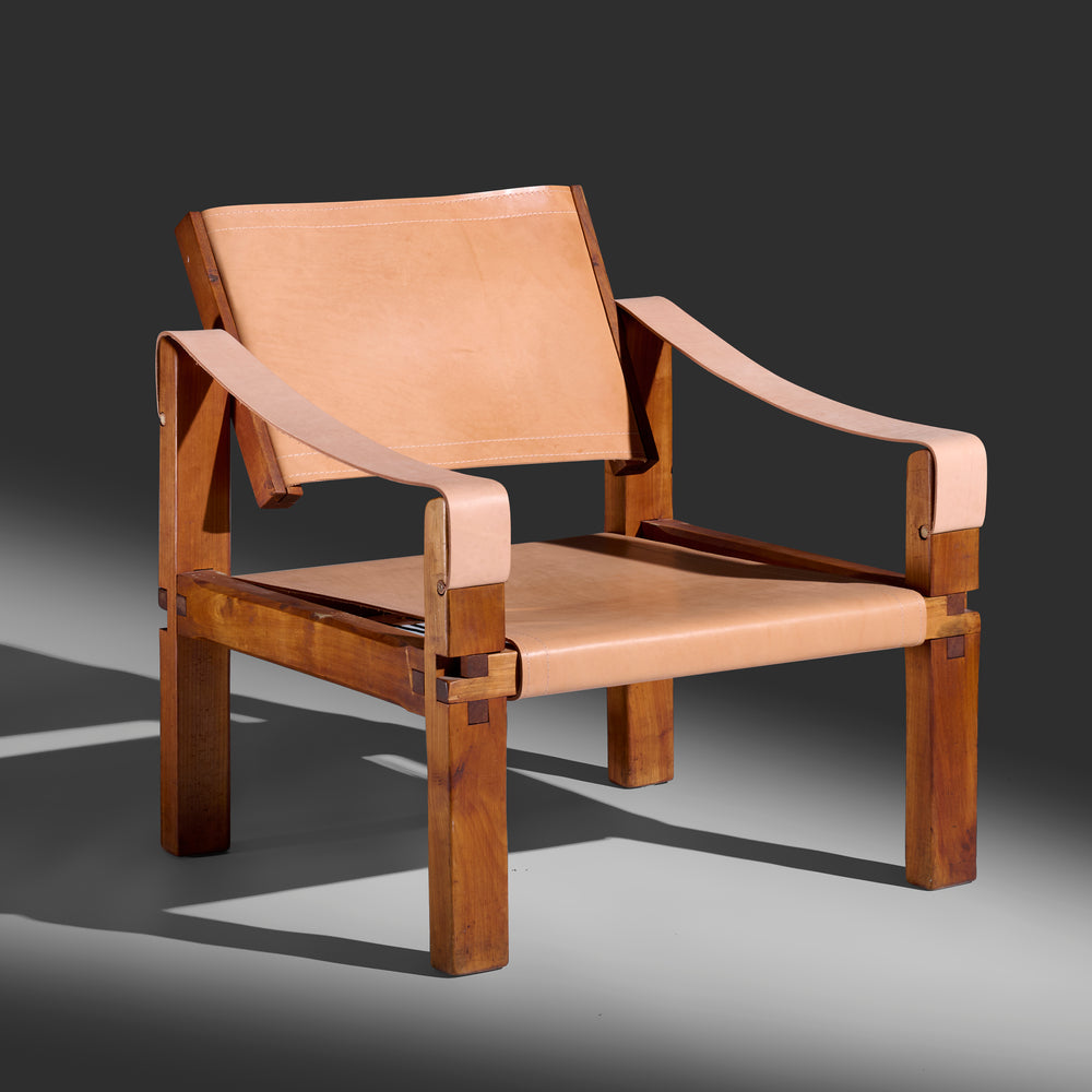 Pierre Chapo Sahara S10 lounge chair, France, c. 1965