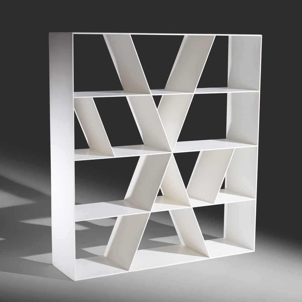 Naoto Fukasawa minimal model "X" shelf storage unit in Corian for B&B Italia, Italy circa 2005