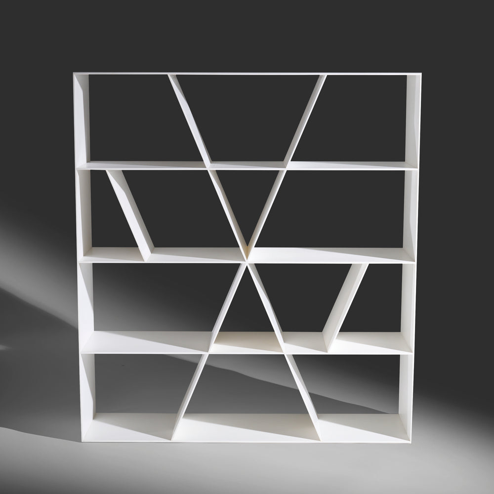 Naoto Fukasawa minimal model "X" shelf storage unit in Corian for B&B Italia, Italy circa 2005