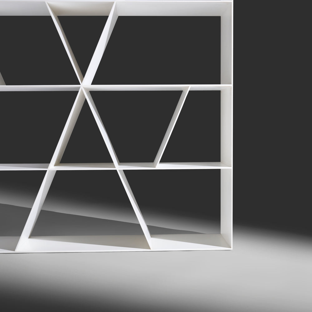 Naoto Fukasawa minimal model "X" shelf storage unit in Corian for B&B Italia, Italy circa 2005