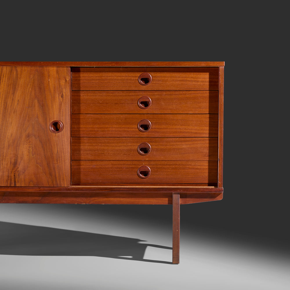 Yngve Ekstrom teak credenza with drawers for Dux Sweden, 1960s