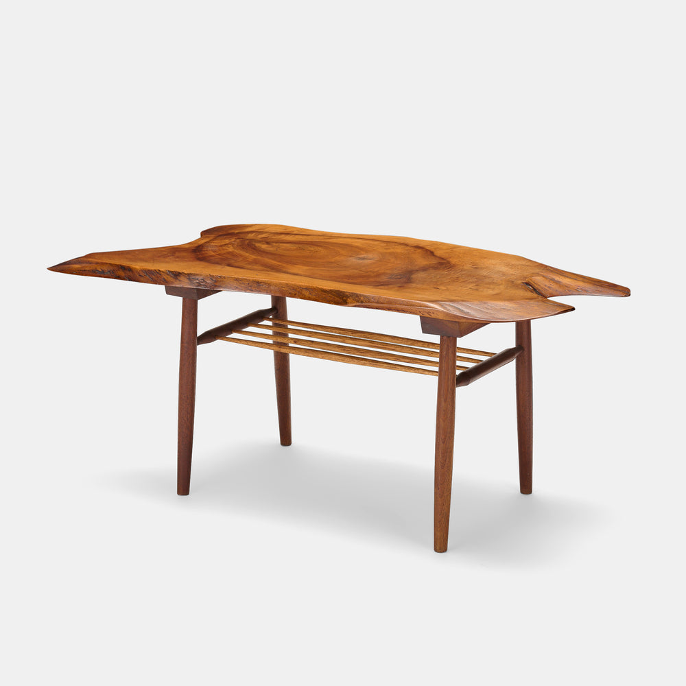 New Hope hand crafted coffee table after George Nakashima by Katherine Mezger, USA, 1960s