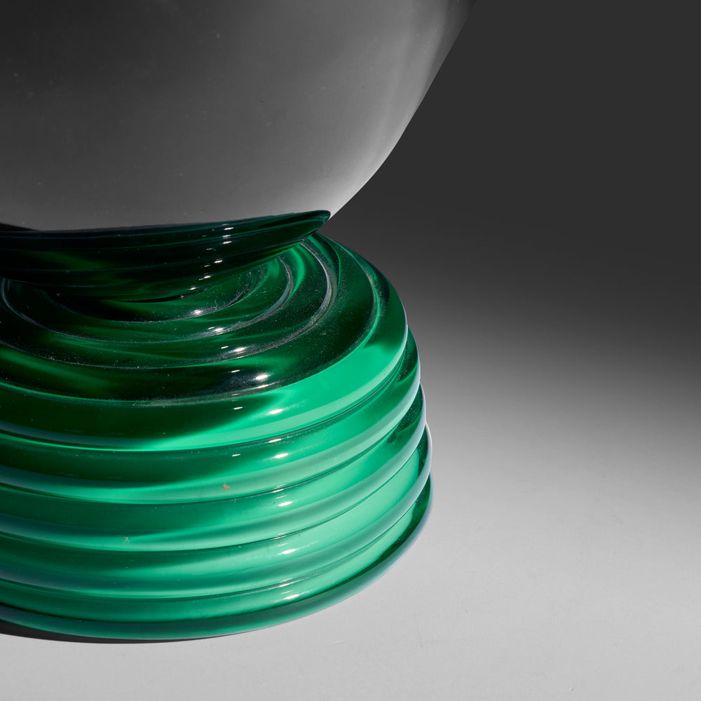 Peter Shire limited edition signed and dated glass sculpture / vase for Vistosi, Italy, Pedestal, USA / Italy, 1990