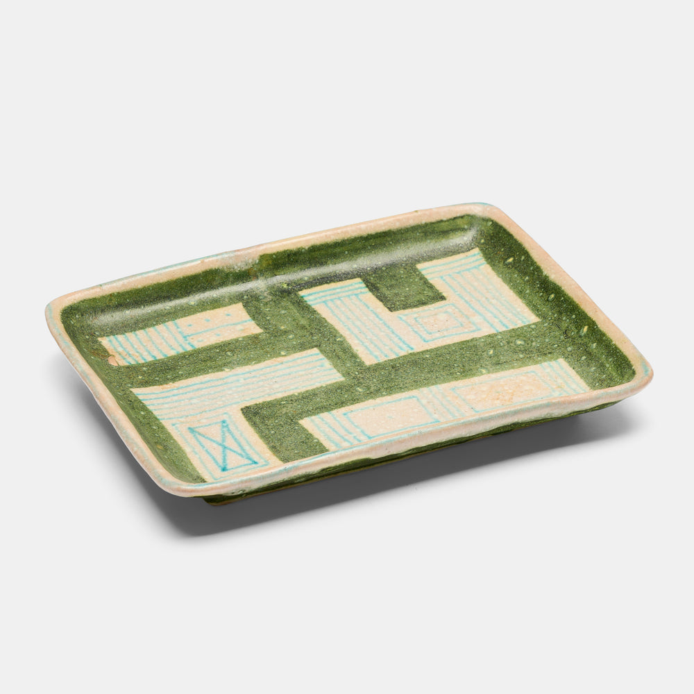 Guido Gambone ceramic Tray, Italy 1950s