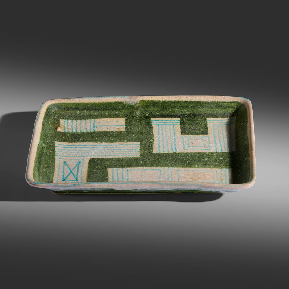Guido Gambone ceramic Tray, Italy 1950s