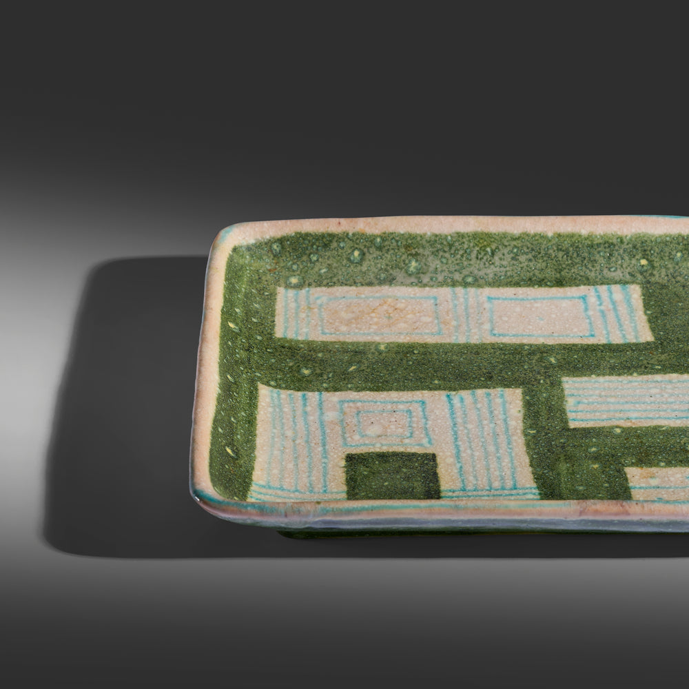 Guido Gambone ceramic Tray, Italy 1950s
