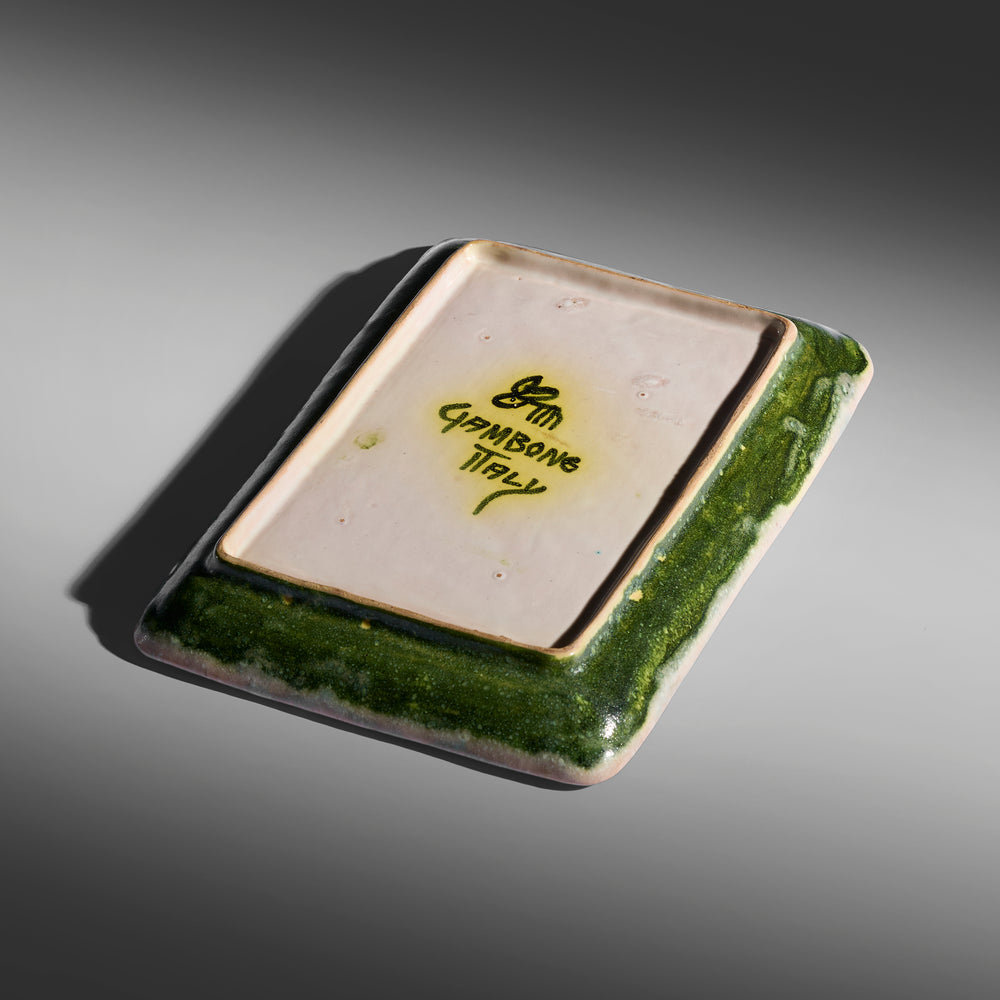 Guido Gambone ceramic Tray, Italy 1950s