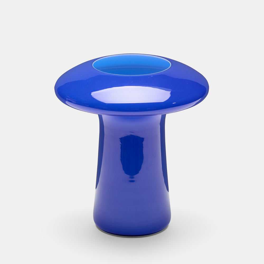 Angelo Mangiarotti blue glass vase for Knoll International, Italy, circa 1968