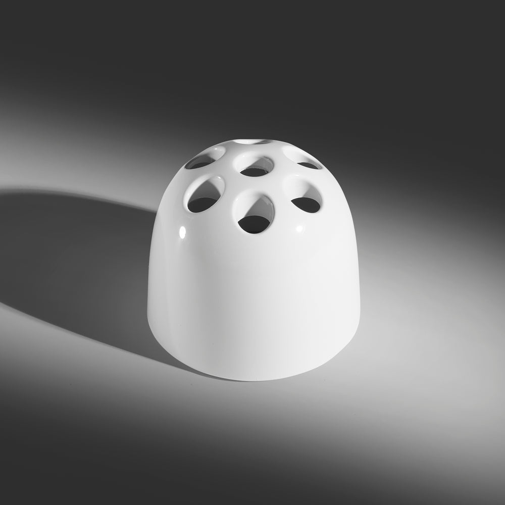 Emma Gismondi Schweinberger Dedalino white pen holder with original box for Artemide, Italy 1966