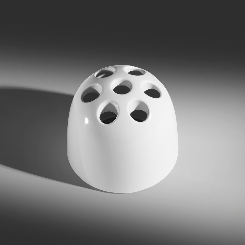 Emma Gismondi Schweinberger Dedalino white pen holder with original box for Artemide, Italy 1966