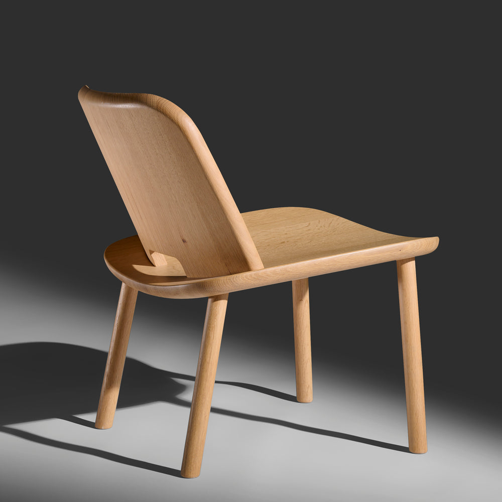 Jasper Morrison solid oak model "Fugu" lounge chair for Maruni Collection Japan, 2018