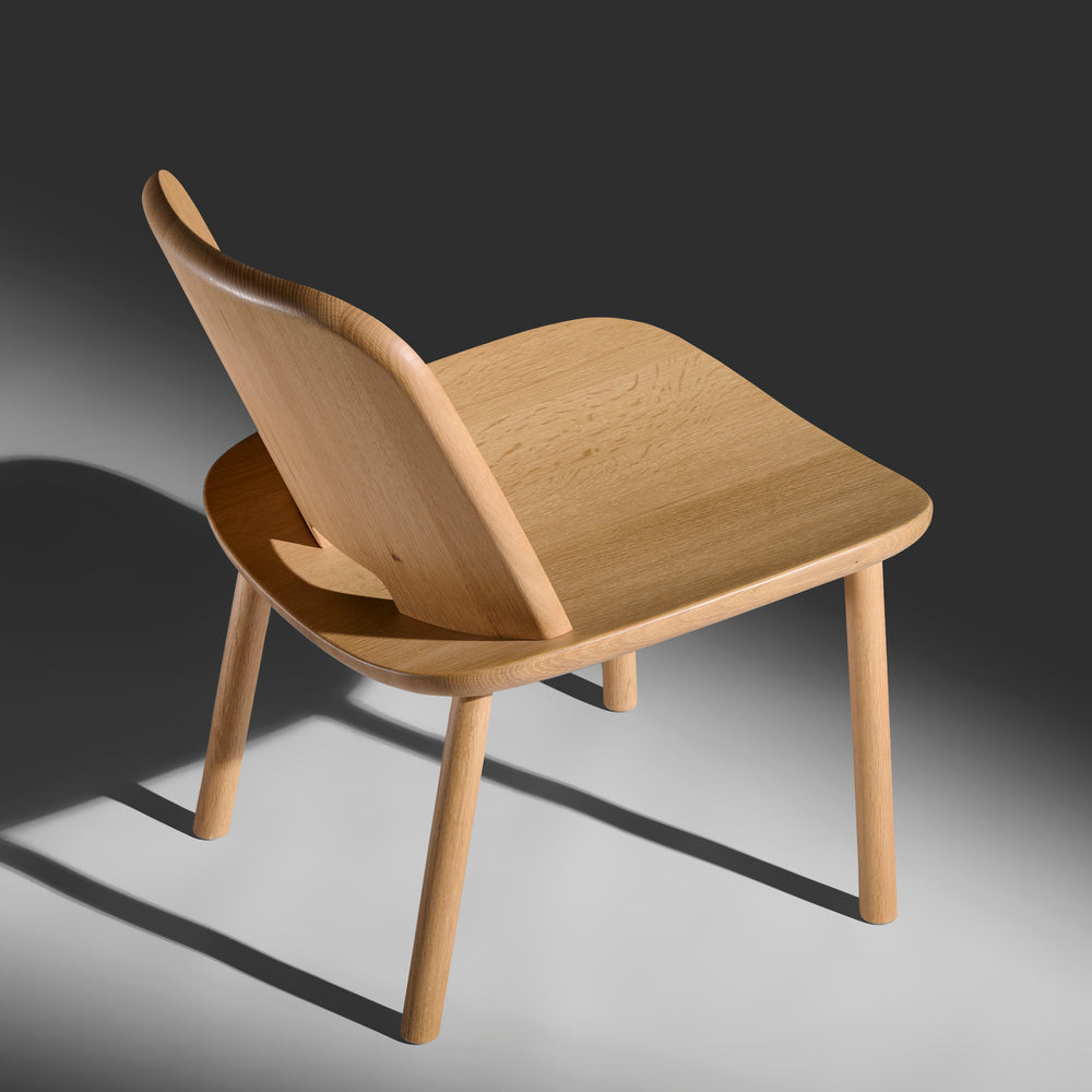 Jasper Morrison solid oak model "Fugu" lounge chair for Maruni Collection Japan, 2018