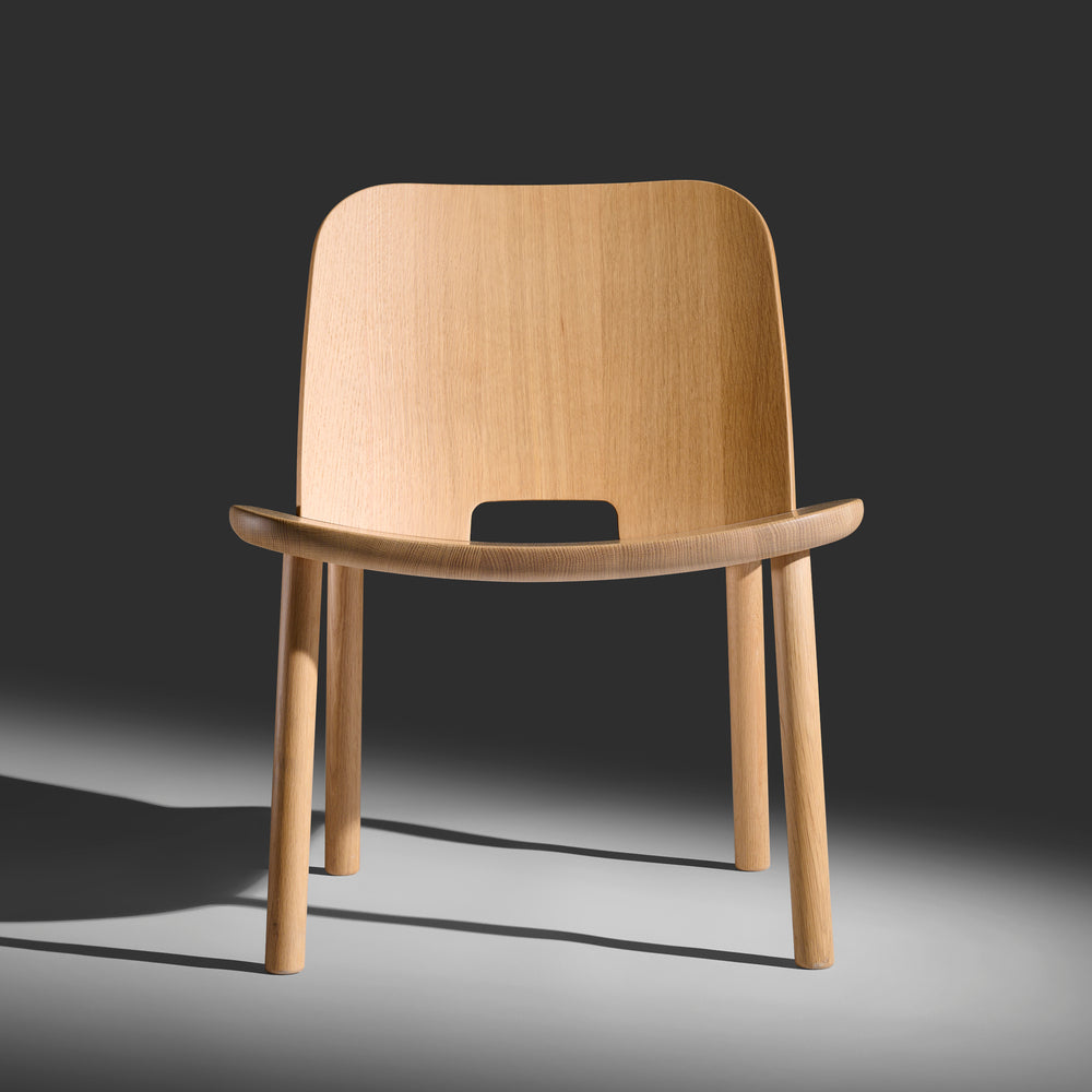 Jasper Morrison solid oak model "Fugu" lounge chair for Maruni Collection Japan, 2018
