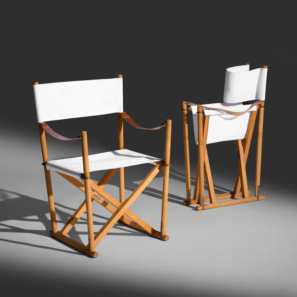 Mogens Koch pair of MK-16 folding chairs for Interna Denmark, 1932 / 1969