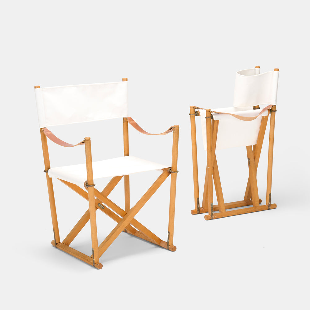 Mogens Koch pair of MK-16 folding chairs for Interna Denmark, 1932 / 1969