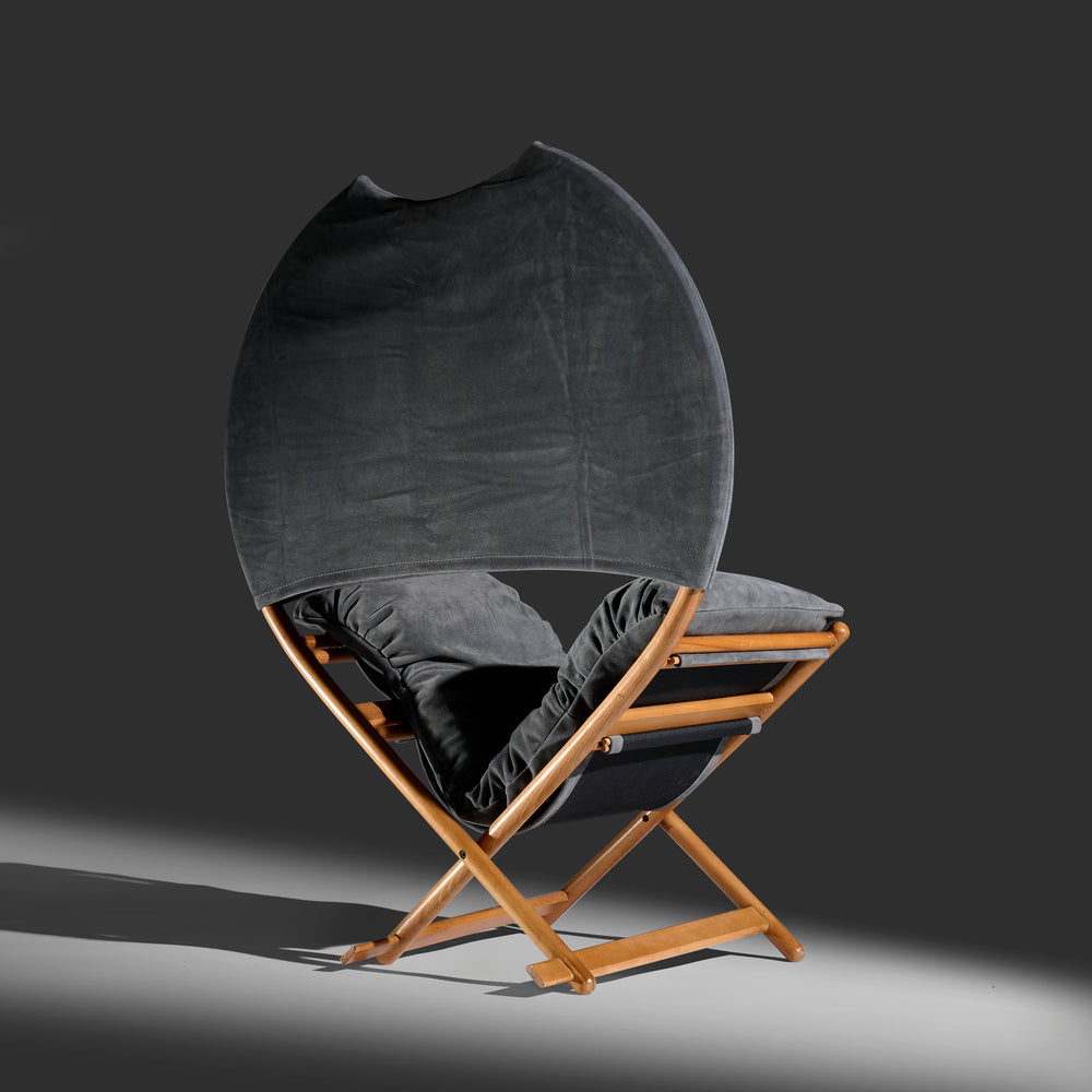 Vico Magistretti model  "Regina D' Africa” folding lounge chair for Alias, Italy, 1979