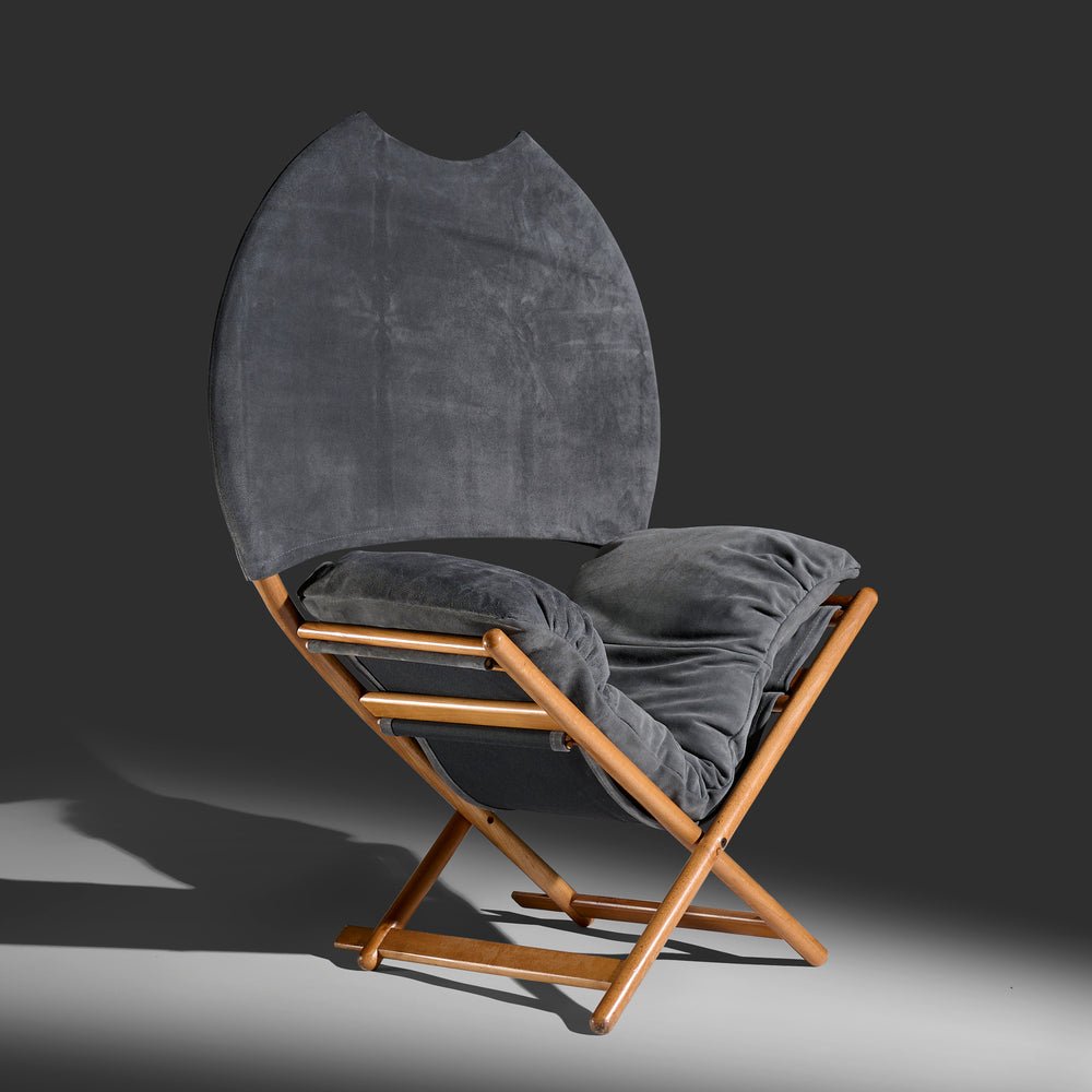 Vico Magistretti model  "Regina D' Africa” folding lounge chair for Alias, Italy, 1979