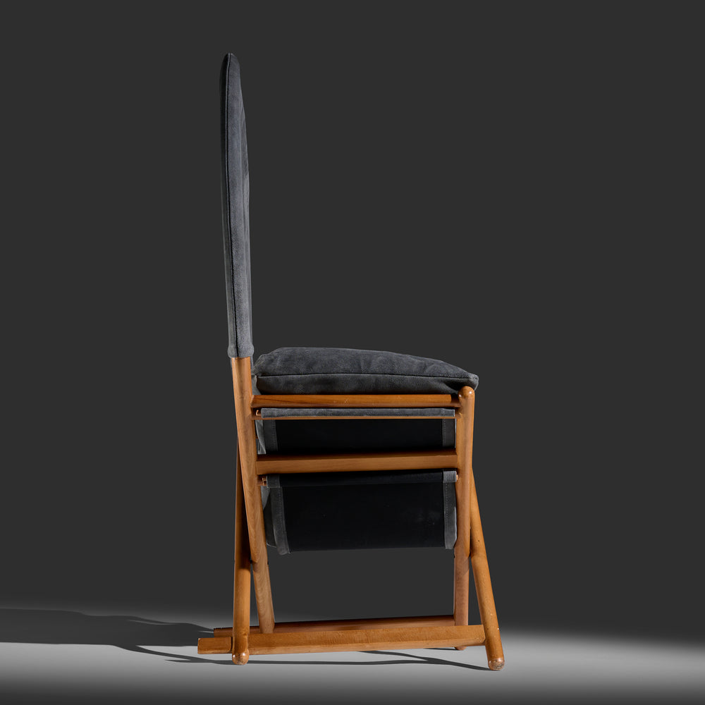Vico Magistretti model  "Regina D' Africa” folding lounge chair for Alias, Italy, 1979