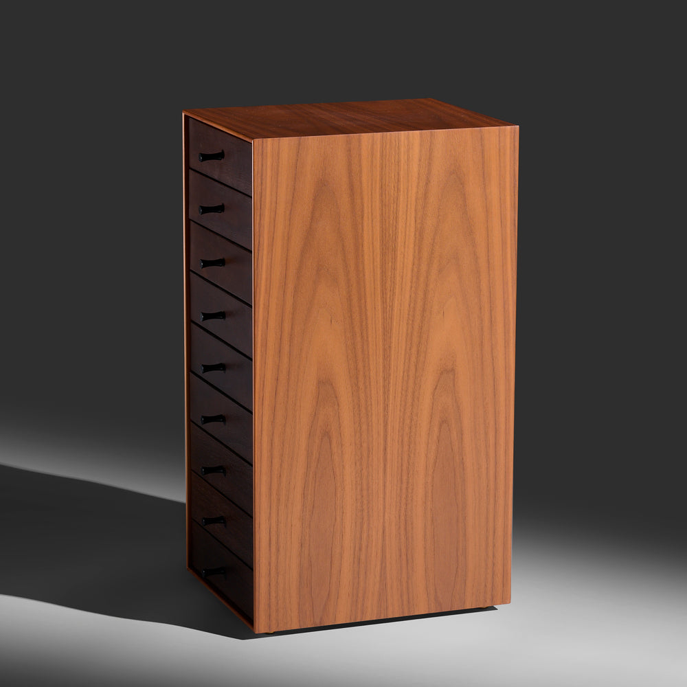 Nelson 9-Drawer Miniature Chest in walnut by George Nelson for Herman Miller