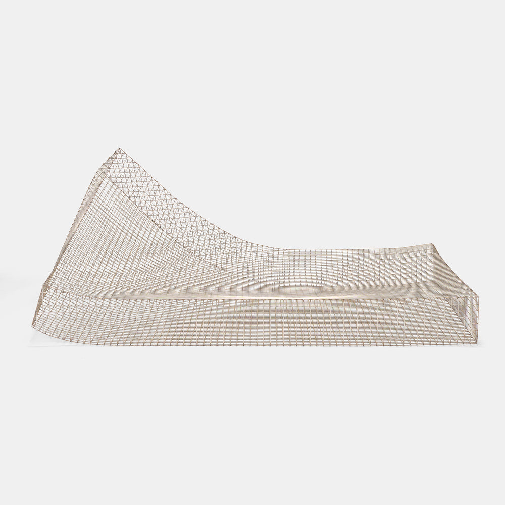 Muller Van Severen Wire S #3 stainless steel wire chaise. Belgium 2016