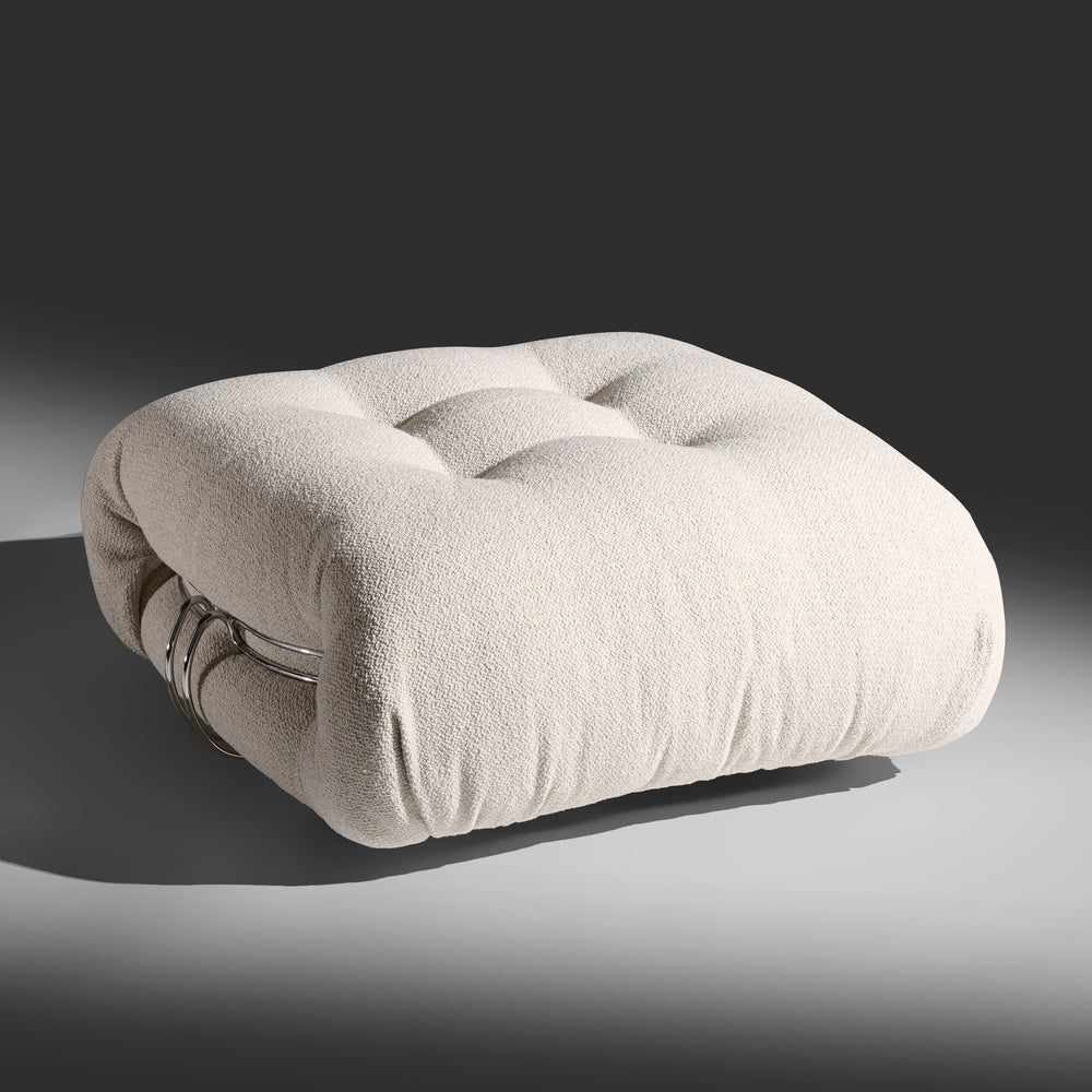 Afra and Tobia Scarpa 3-seat Soriana Sofa with ottoman for Cassina Italy.