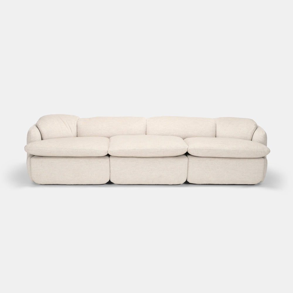Alberto Rosselli "Confidential" modular sofa with ottoman for Saporiti Italia, 1970s