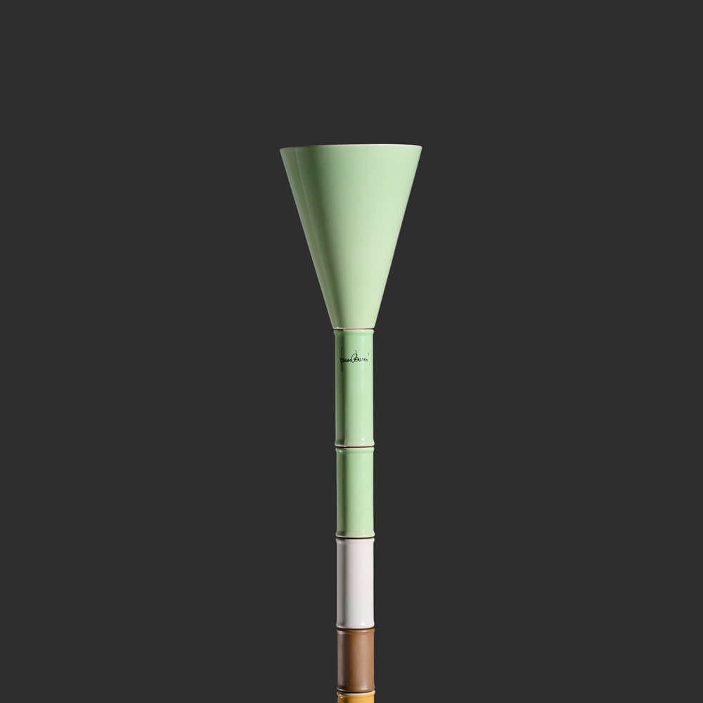 Franco Bucci Signed Ceramic Totem Floor Lamp, circa 1970s
