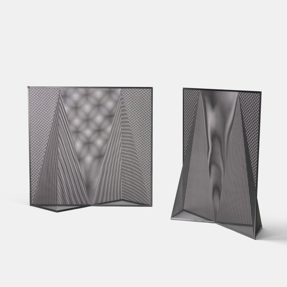 Mario Botta rare postmodern model "Nilla Rosa" room divider screen for Alias, Italy, 1980s