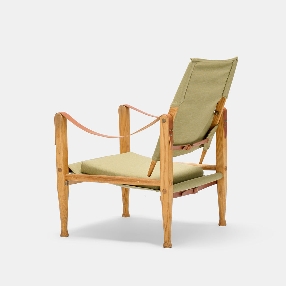 Kaare Klint pair of Safari Lounge Chairs for Rud Rasmusen, Denmark 1950s