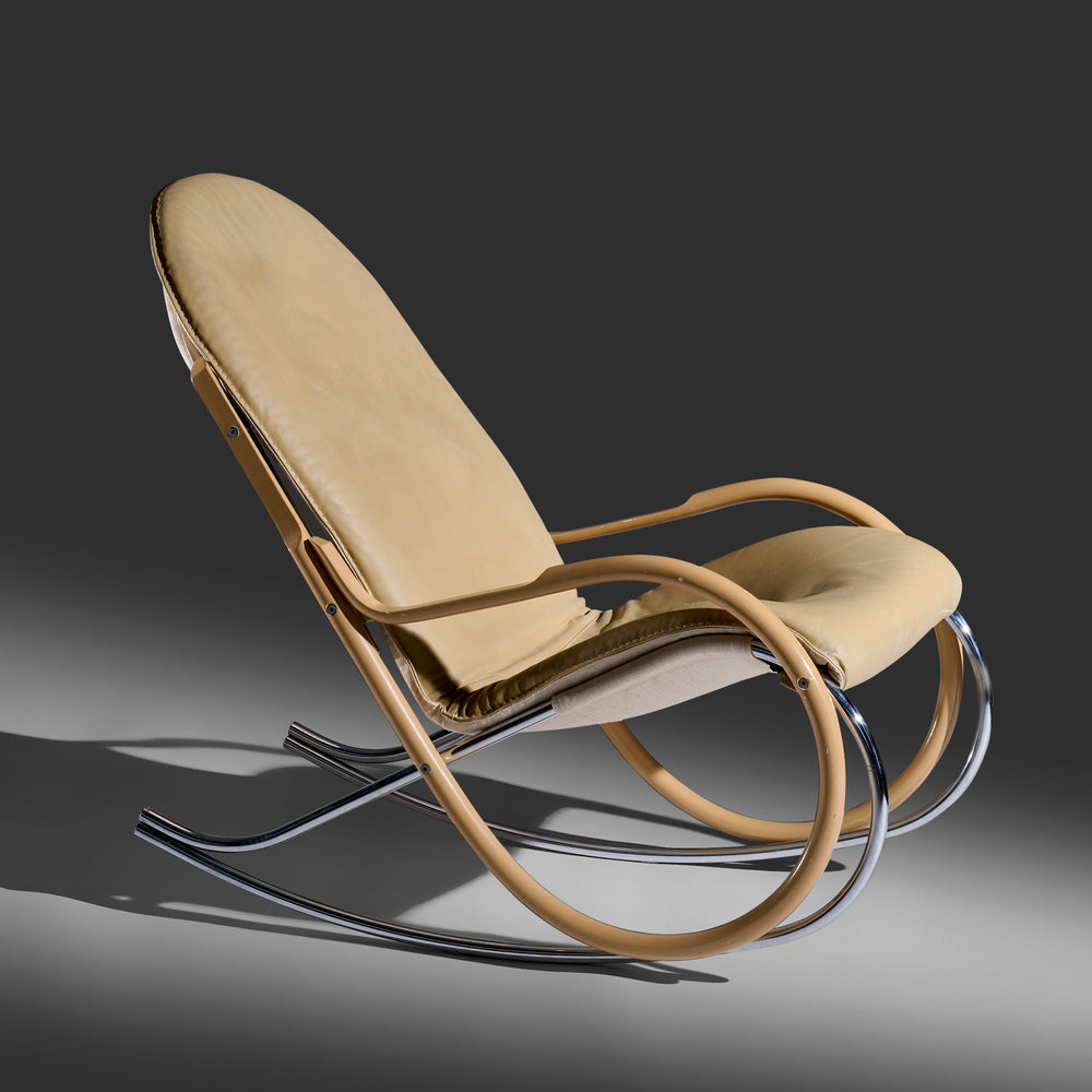Paul Tuttle Nonna rocker for Strässle International USA / Switzerland, 1972