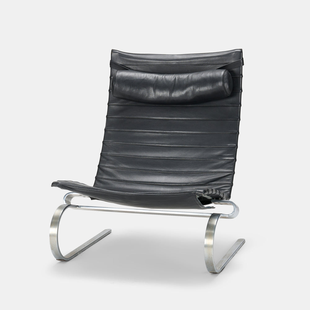 Poul Kjaerholm model "PK 20" lounge chair for Fritz Hansen, Denmark, 1989