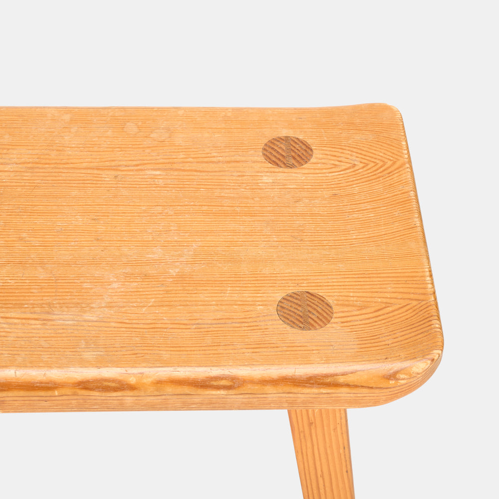 "Visingso" Pine Stool by Carl Malmsten for Karl Andersson's, Sweden, 1960s