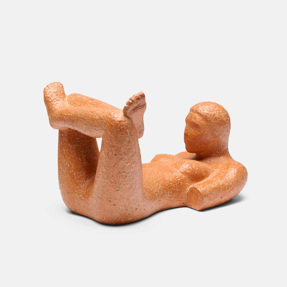 1960s Modernist signed terracotta figurative sculpture