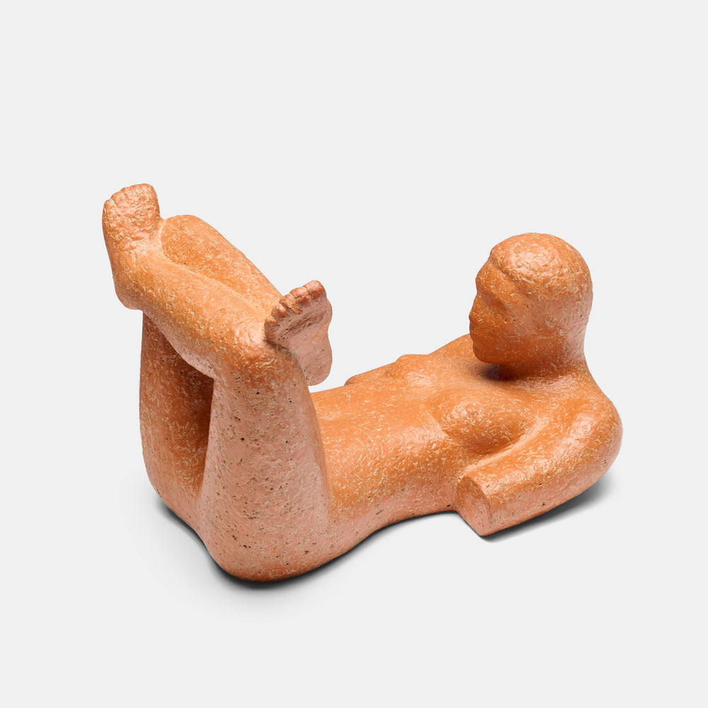 1960s Modernist signed terracotta figurative sculpture