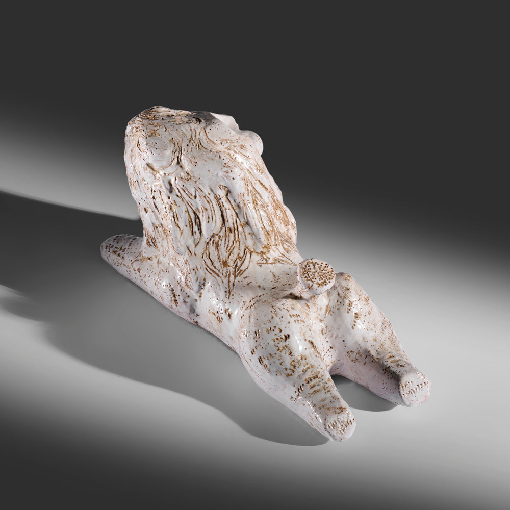 Large ceramic lion attributed to Aldo Londi for Bitossi, Italy, 1970s