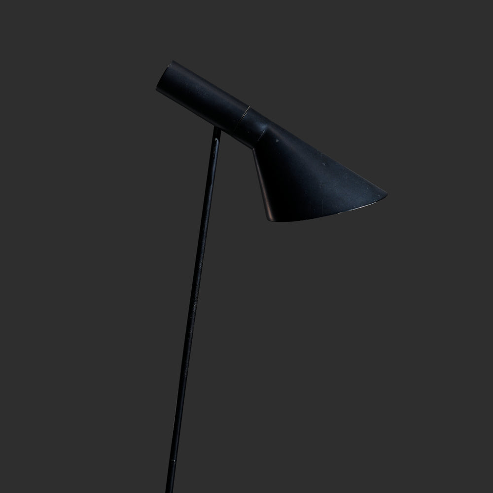 Arne Jacobsen  "AJ" floor Lamp in black for Louis Poulsen, Denmark, 1960s